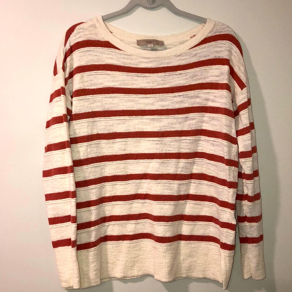 LOFT - Long sleeve striped sweater